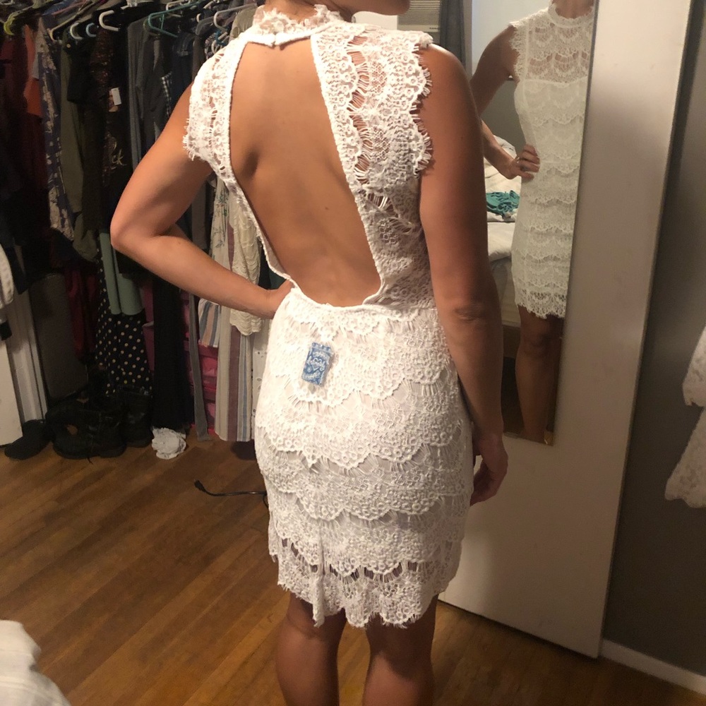 White Lace Free People Dress